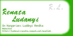 renata ludanyi business card